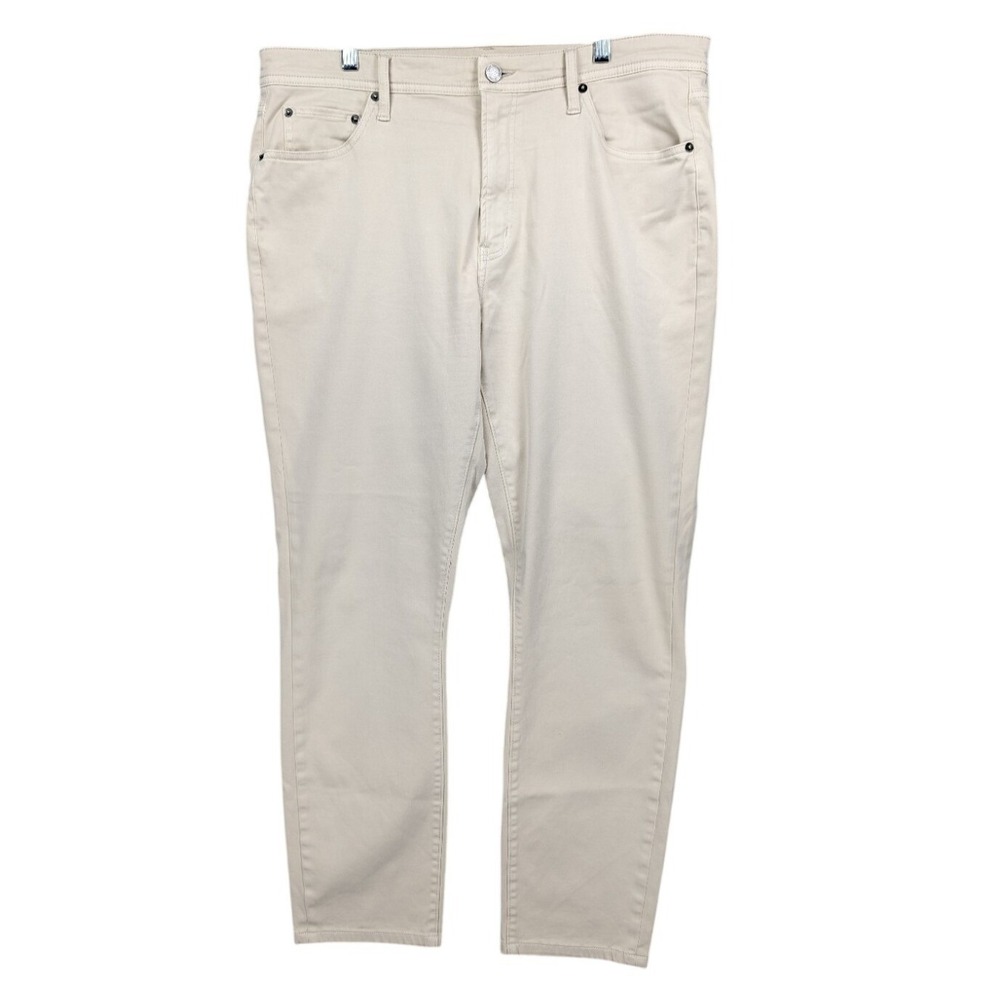 G/Fore 5 Pocket Pants Men's 36x32 Stretch Golf Cream Beige Straight Leg